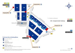 Hamburg Messe area plan 2D