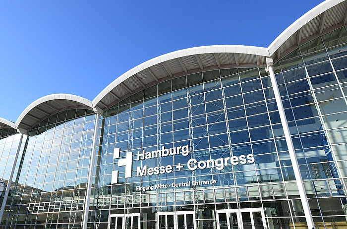 Hamburg Messe Eingang Mitte außen Hamburg Messe Eingang Mitte außen