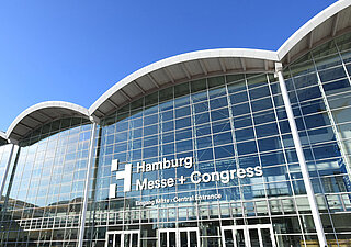 Hamburg Messe Eingang Mitte außen Hamburg Messe Eingang Mitte außen